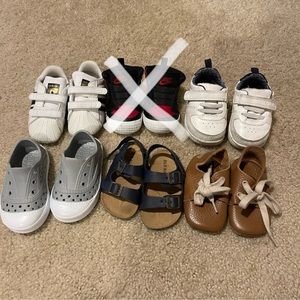 Lot of 6 baby boy shoes GUC